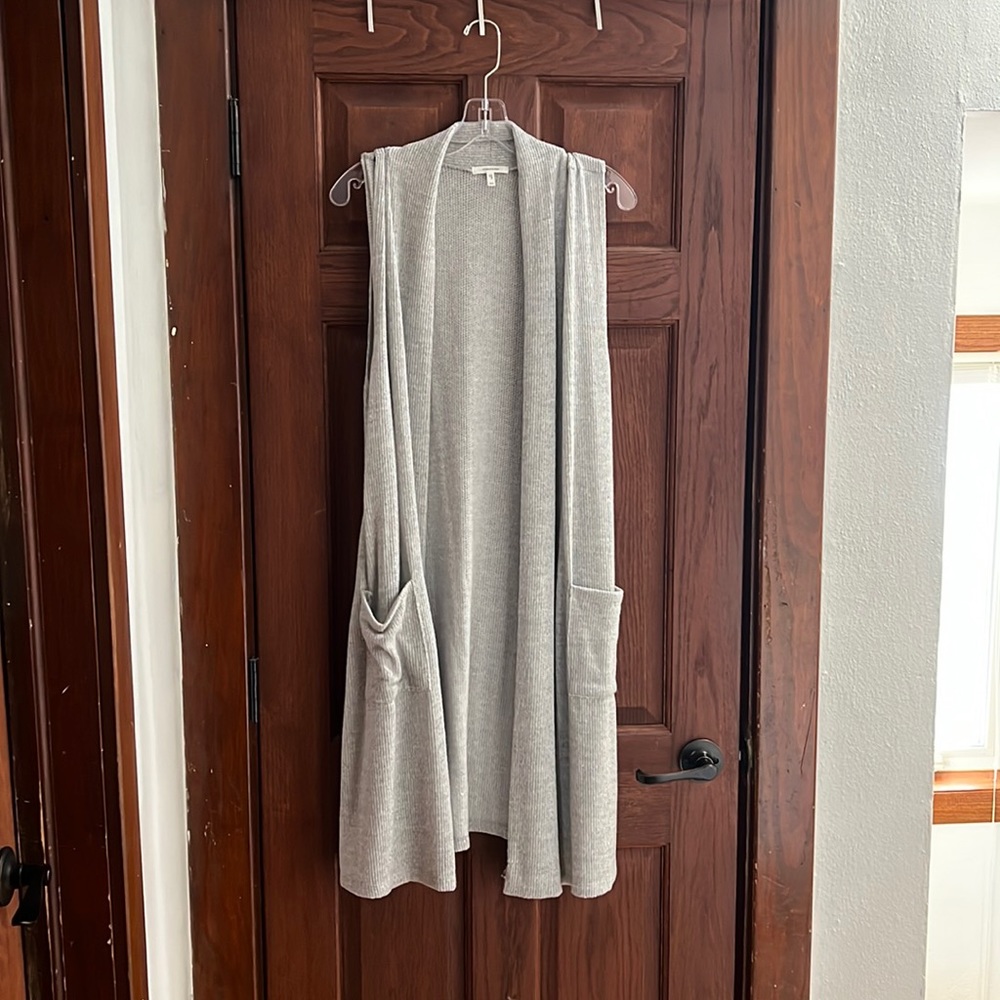 Gray Duster Vest